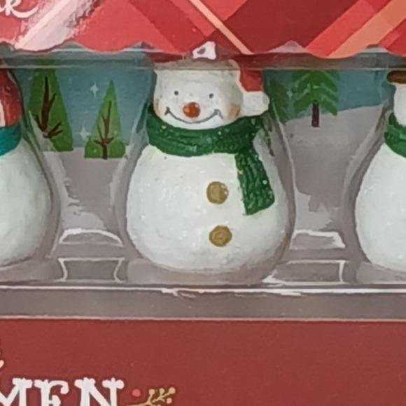 Set of 5 Hallmark Let It Snowmen Christmas Tree Mini Ornament Set - Picture 5 of 7